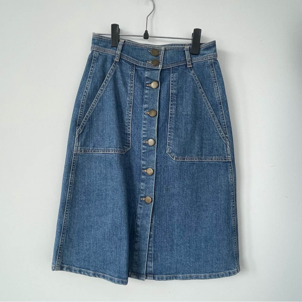 Maje_Highwaist Denim Skirt